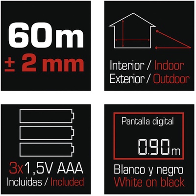 Medidor de Distancias L�ser Profesional Ratio Rlm315